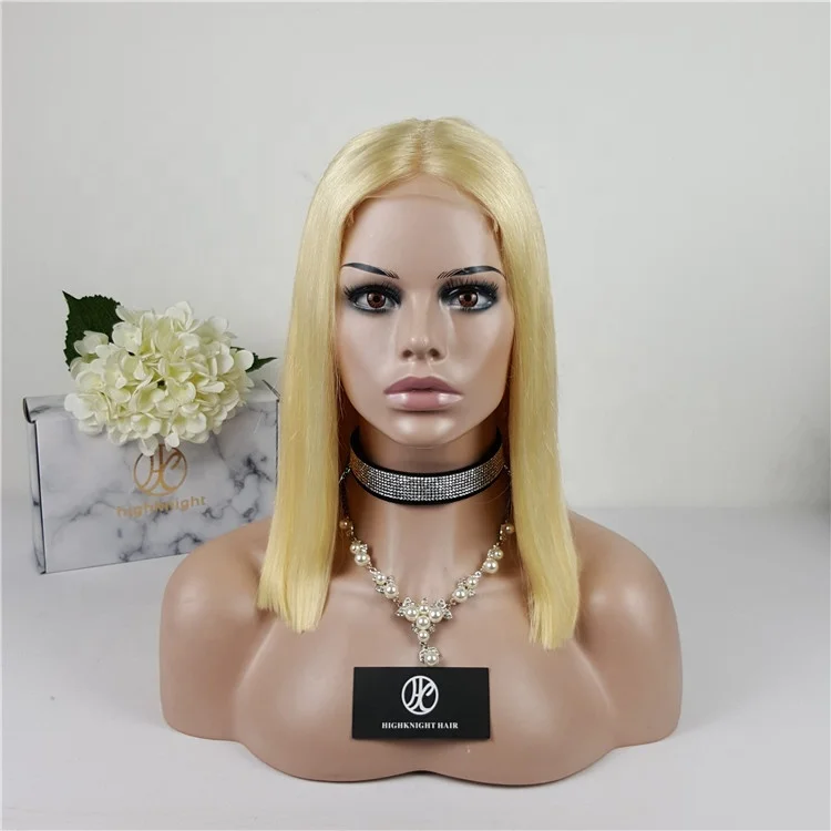 

Wholesale Cheap Virgin 613 4*4 Bob Lace Wig 100% Natural Raw Unprocessed Blonde Human Hair Wigs Bob Wig
