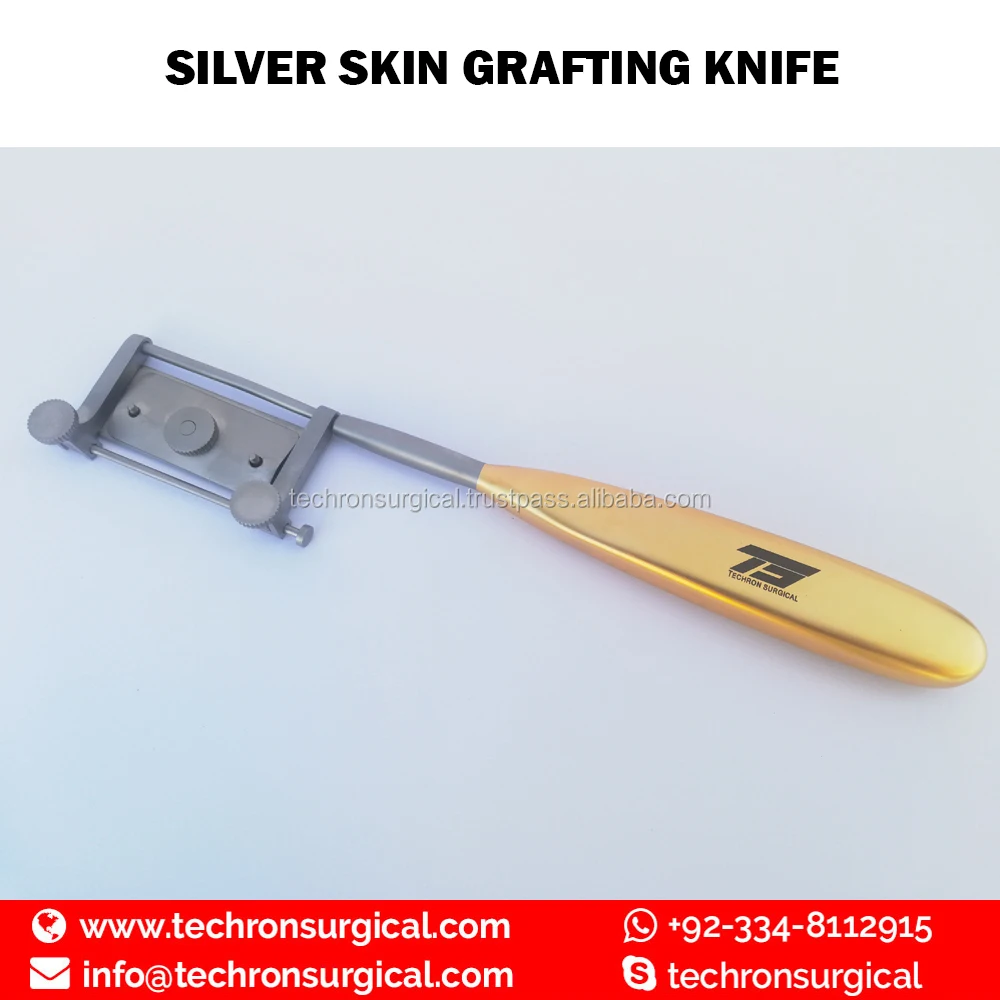 
Silver Dermatome / Skin Graft Knife 