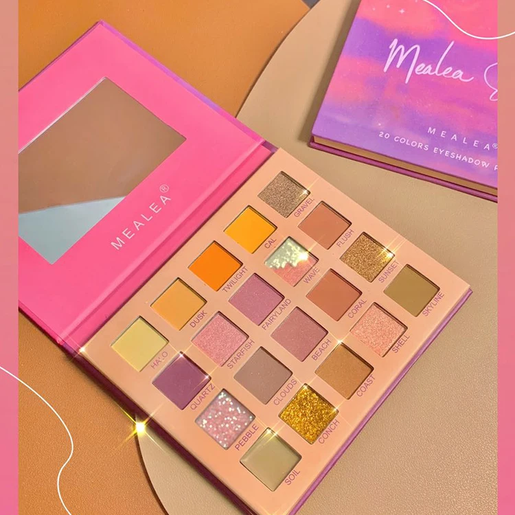

China high performance shimmer 20 color wholesale private label eyeshadow pallette custom makeup palette eyeshadow 1 buyer