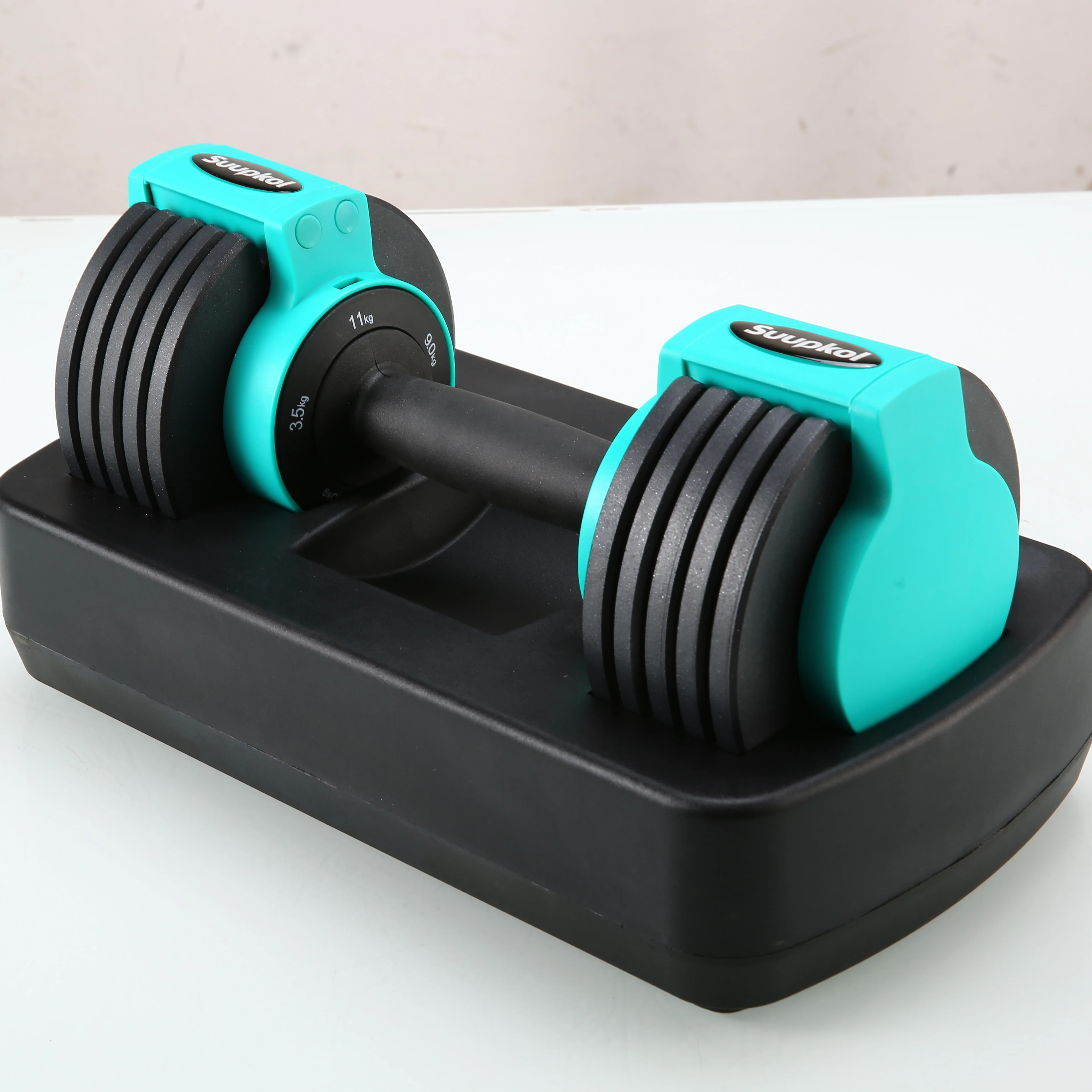 

Adjustable for strength training new design dumbbell set 11 kg adjustable weights dumbbells set, Red