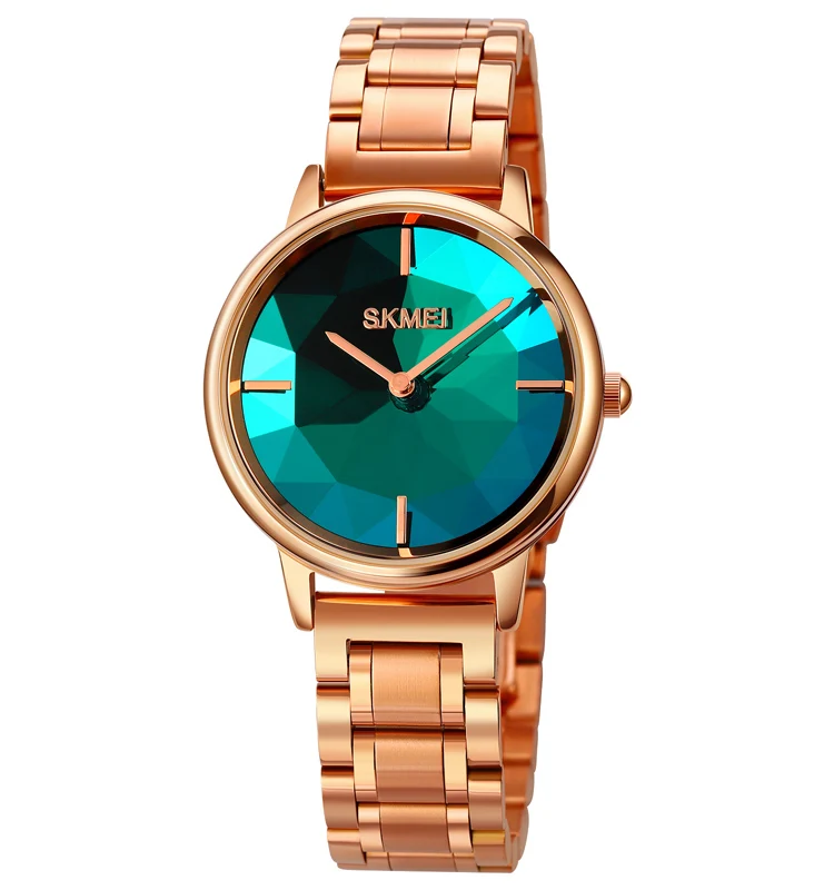 

fashion design high quality ladies elegant rose gold women dress quartz wrist watch waterproof wholesale Skmei 1789