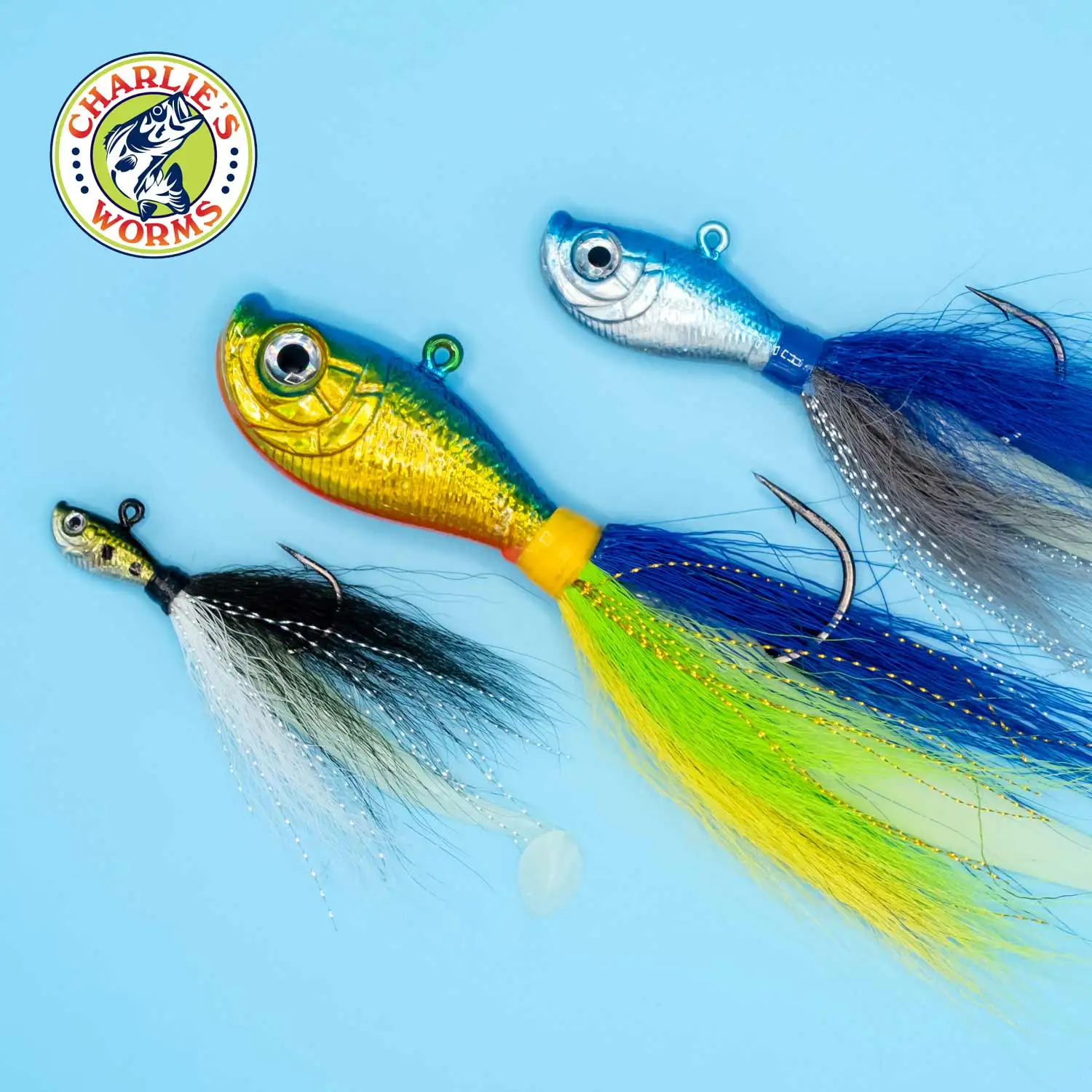 3/8 Oz. Bucktail Jig Jiggin' Dipper Fishing Lure For Saltwater Or