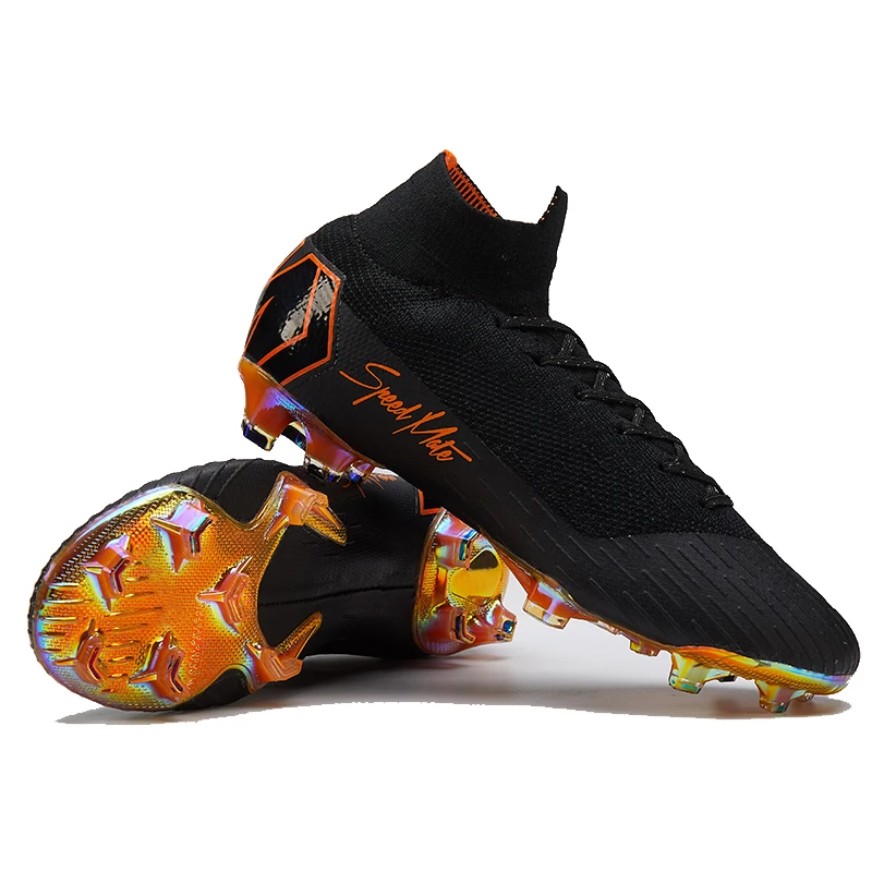 

FG Men High Ankle Professional Training Football Cleat Adults Sport Sneakers Superfly 6 Soccer Shoe Wholesale Cr7 Football Boots