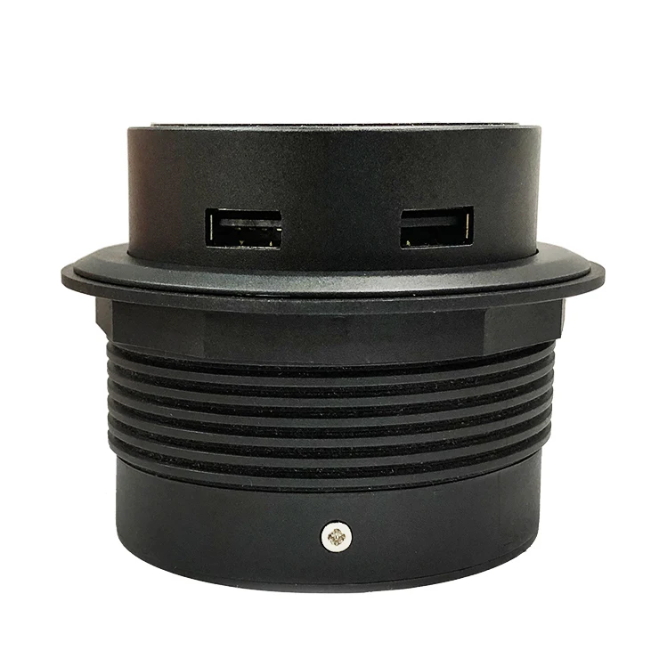 
2020 Latest 10W White Desktop Embedded Qi Fast Wireless Phone Charger USB Ports 