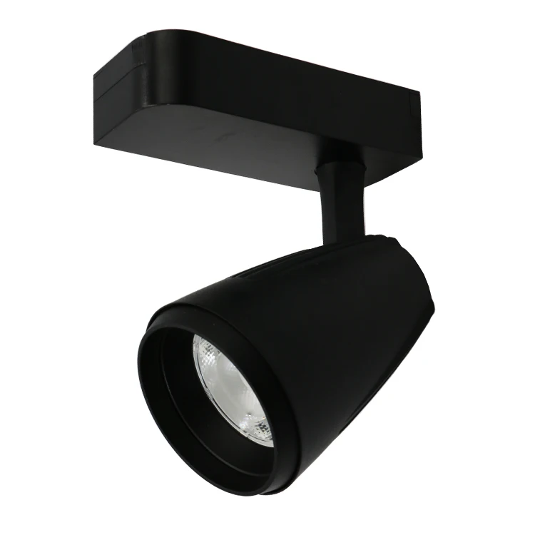 High CRI Focus Spot Lights Fixture Adjustable 3 Phase Track Rail System Surface Mounted LED Track Lighting