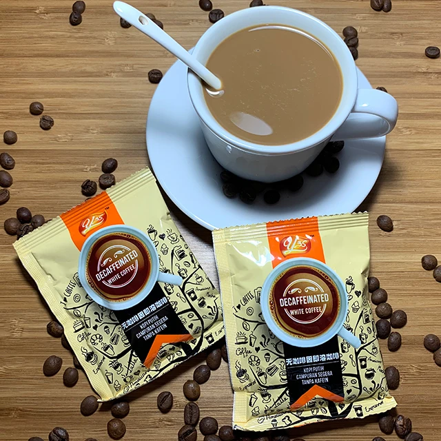 3 In 1 Decaffeinated White Coffee 12 Sachet Per Bag Buy Instant Coffee,No Caffeine Coffee,Less
