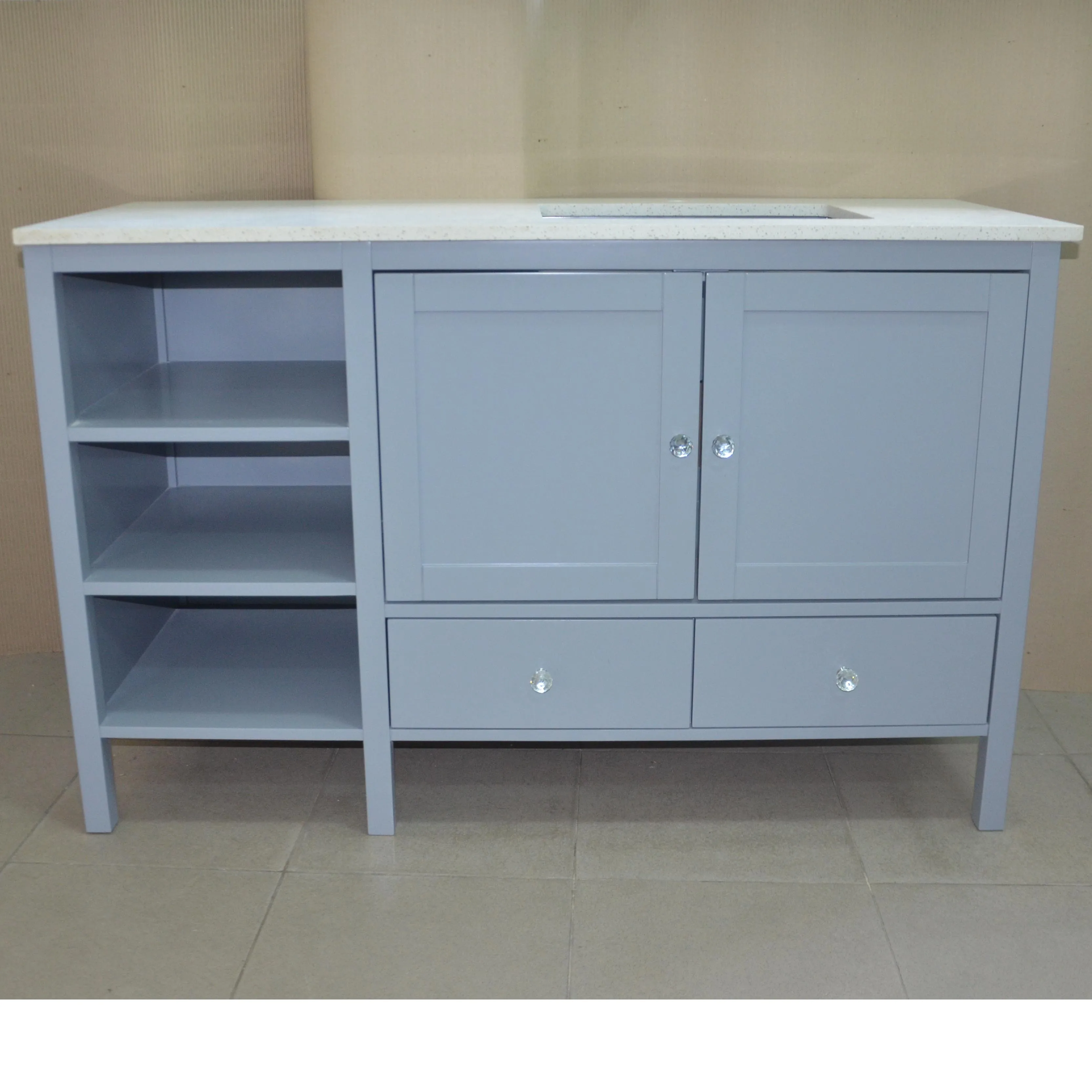 
Wooden Vanity bathroom include quartz 