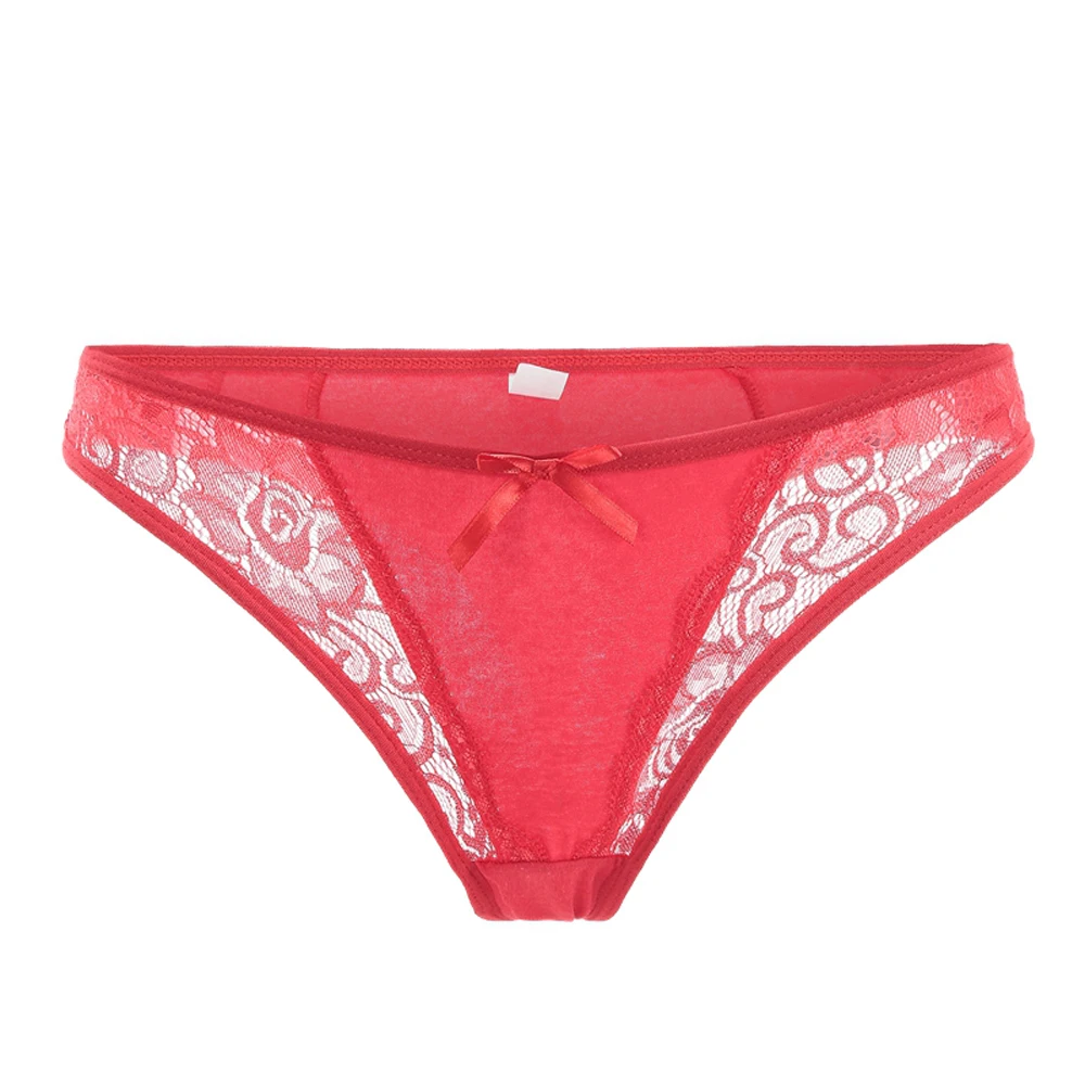 

Classic Women Transparent Lace Thong Panties G String Ladies Front Open Tops
