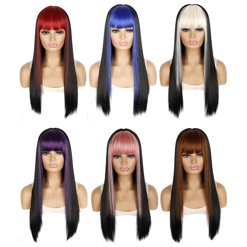 

SHI SHENG Good Quality Wholesale Lolita Cosplay Six Different Colors Long Straight Ombre Synthetic Wig for Women, 61ct2#/04ct2#/73ct2#/30t2#/2312t2#/60t2#