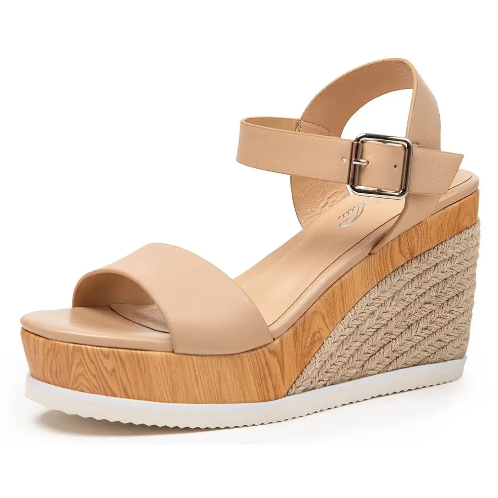 

New Fashion Sexy Thick Roots Large Size Women Beach Casual Shoes Women's Sandals Heeled Sandals, 3 colors