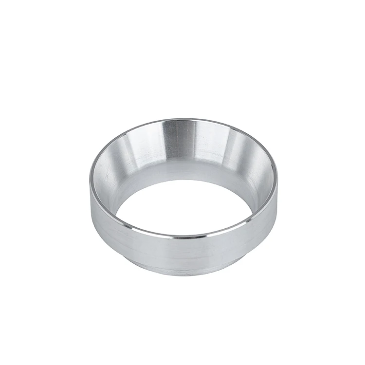 

Universal Aluminum Coffee Intelligent Dosing Ring Dose Funnel Espresso coffee dosing ring, Sliver