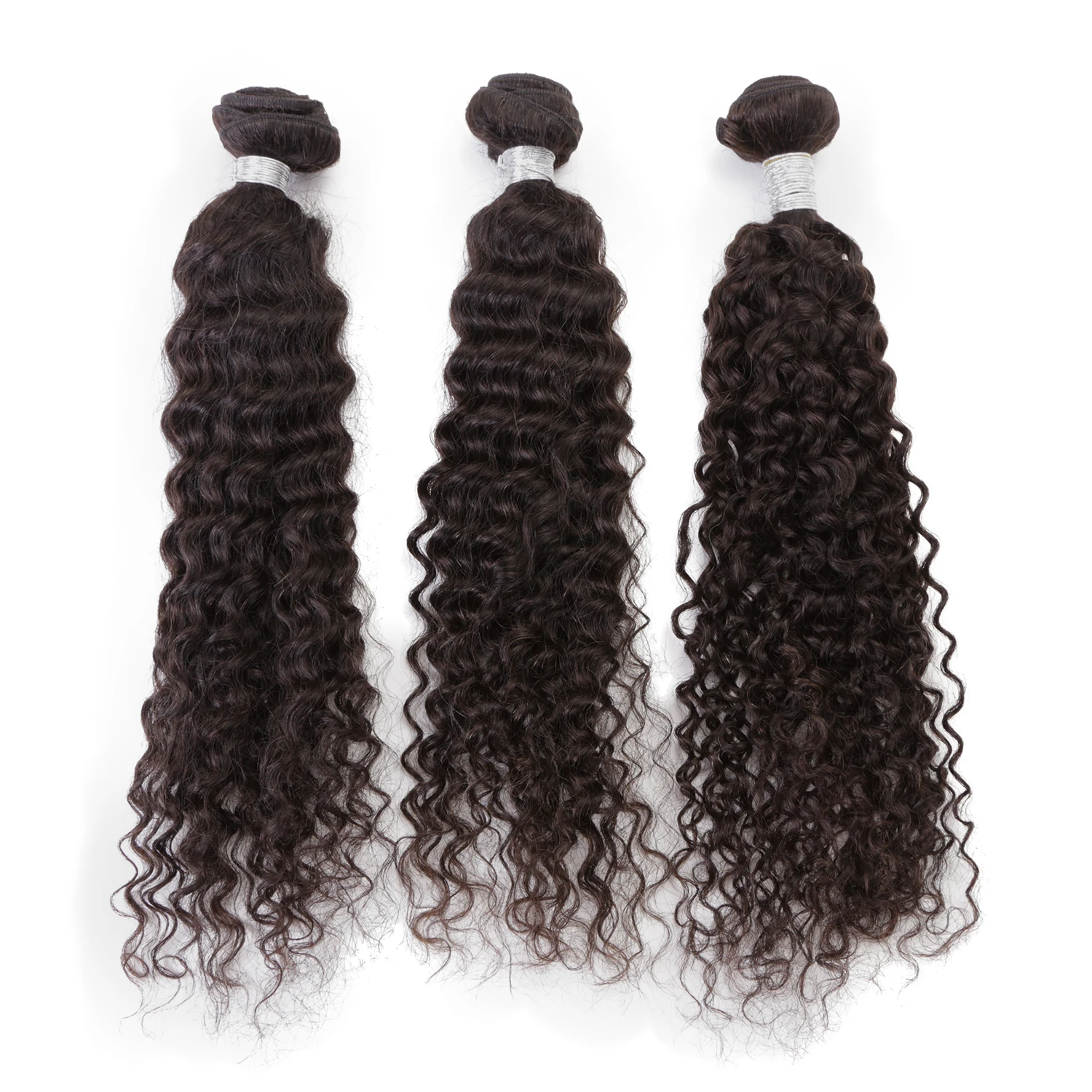 

24" Peruvian Natural Hair Deep Wavy Human Hair For Braiding Hair Bundle Making Machine