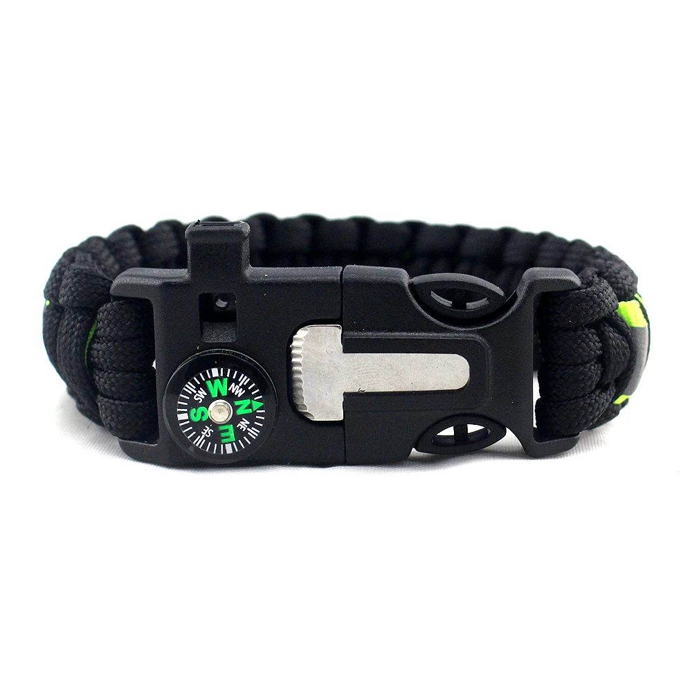 

High Quality Survival Gear Survival Bracelet, Outdoor Sport Equipment Camping Custom Logo Cheap Nylon Rope Bracelet