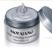 

Factory Directly Sale MOFAJANG 9 Colors Hair Styling Pomade Material Temporary Disposable Mud Hair Color Wax