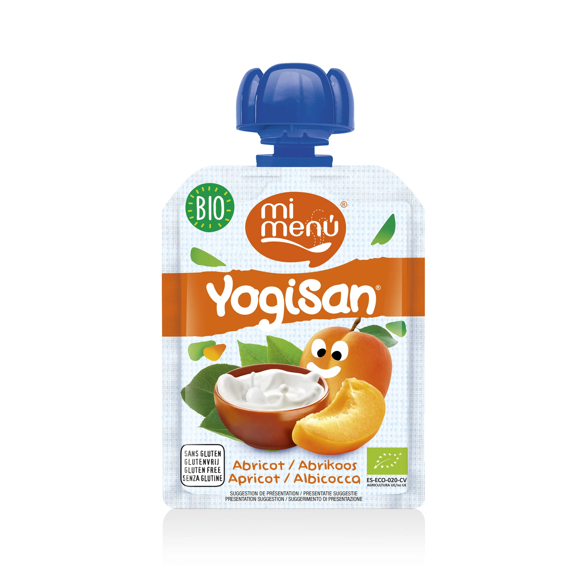 
Pouch Yogisan apricot Bio   Mi menu 