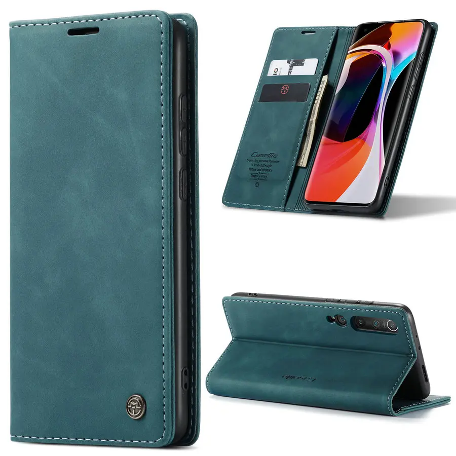 

CaseMe Factory original for Xiaomi Mi 10 9 8 Leather Case Cover Flip Accessories Protect for Samsung J8 J7 J6plus Case Cover, Black,coffee,brown,red,blue