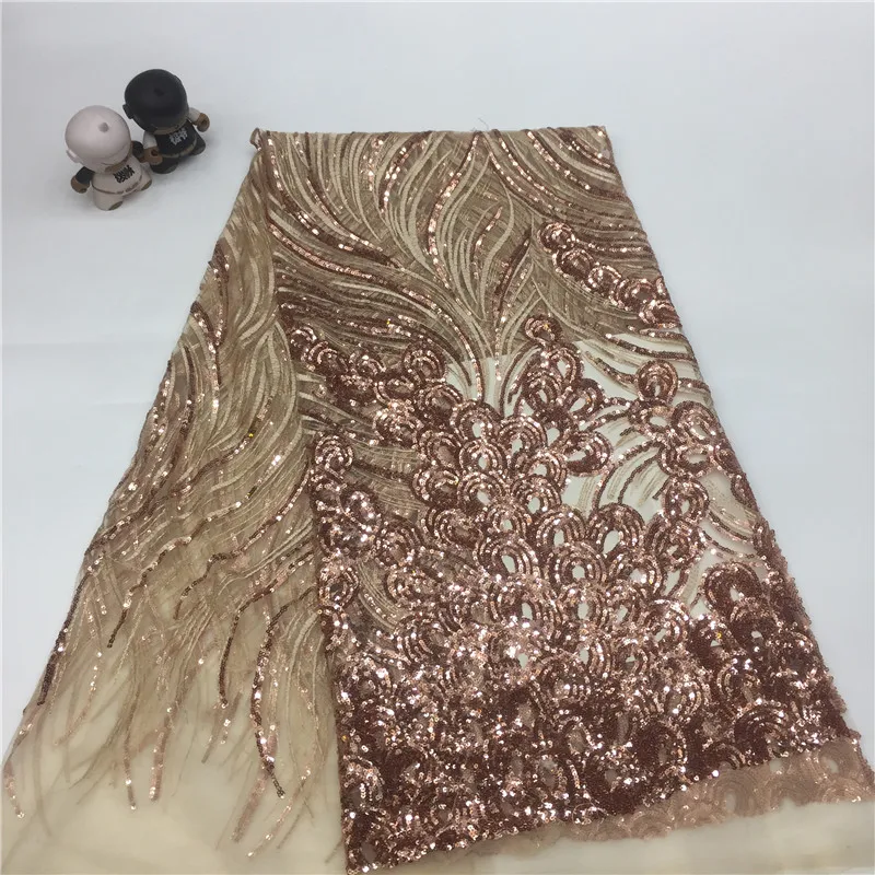 

classic floral flower pattern flat sequin embroidery lace fabric for dress evening dress