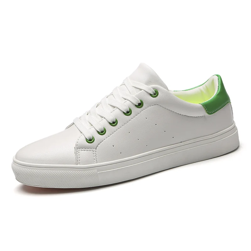 

breathable simple fashion unisex white casual leather sneaker for women and men, As photos