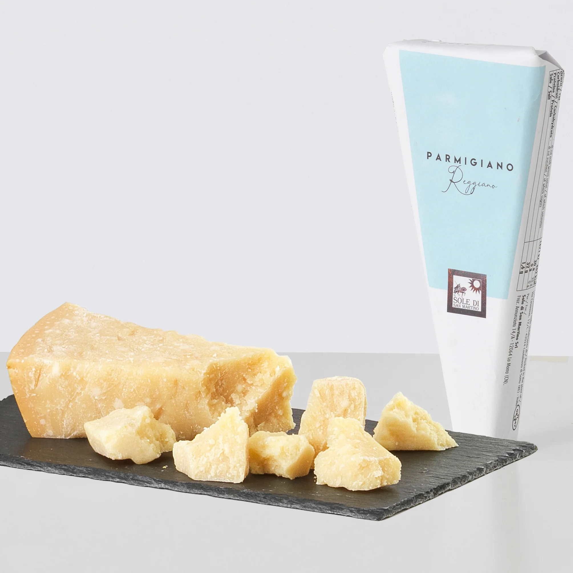 Pieces Of Parmigiano Reggiano Or Parmesan Cheese On Wood Board. Stock Photo - Image Of Background, Cooking: 132143062