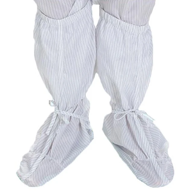 
Safety Short Booties Cleanroom Workwear (SR) Foot Protection for Clean Room/ Lab/ Medical/ Hospital Usage 