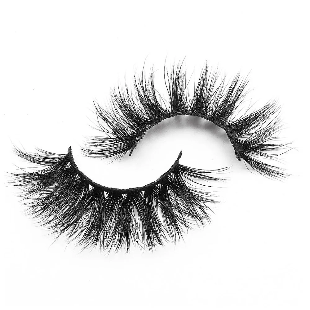 

High Quality Cheap False Eyelashes Box Customized Bulk Lasheswholesale Vendor 25mm Fluffy thick Mink Eyelash