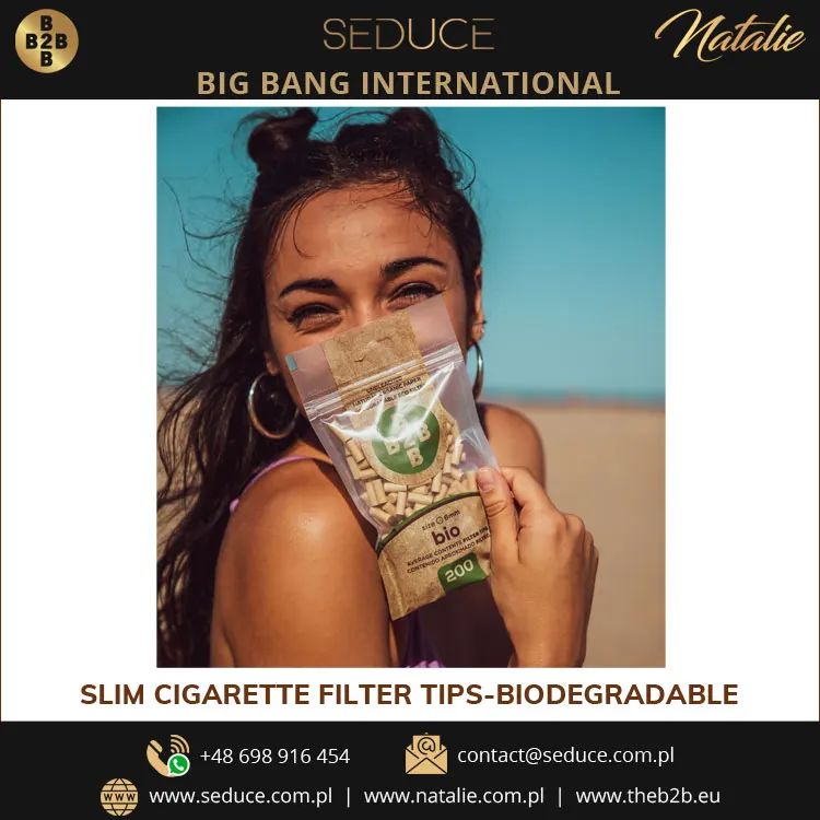 Natural And Organic Paper Material Biodegradable Cigarette Filter Tips