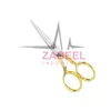 Barber Scissor Gold Plated Rings Size 6.0 6.5 Inch by Zabeel Industries