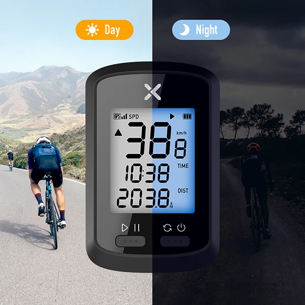 GPS Cycling Computer Wireless Bike Speedometer Odometer Cycling Tracker IPX7 Road Bike MTB Bicycle Bluetooth ANT with Vortex Speed Cadence Sensor XOSS G 