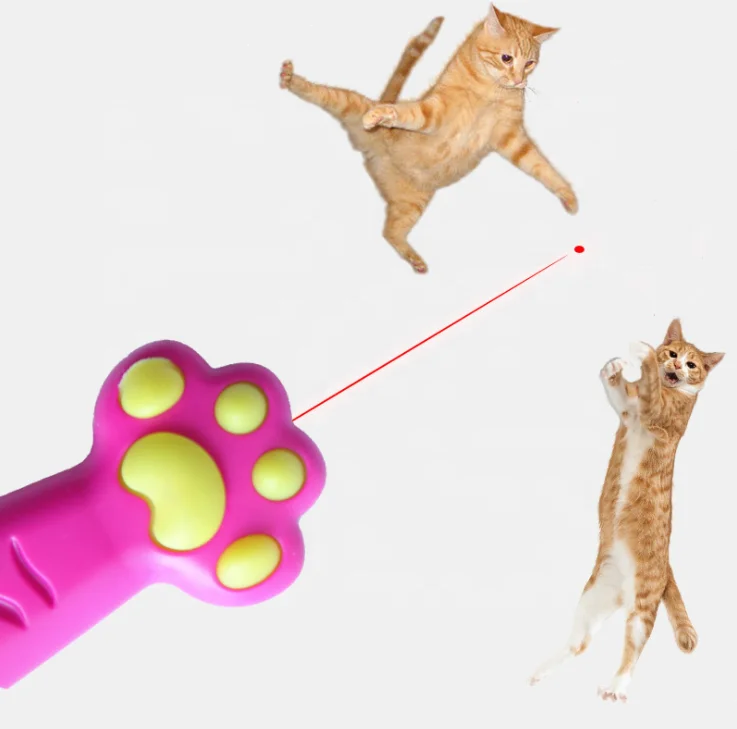 

Funny Pet Red Laser Pointer Exercise Interactive Pet Toy New Update USB Charge 3 in 1 Cat Laser Pointer Toy, White,yellow,black,pink