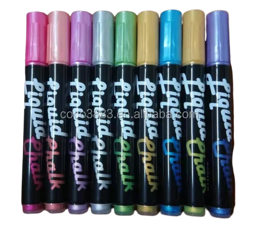 

3.5 MM Hot selling Metallic Color With EN71 Water based Glass Chalk Pen