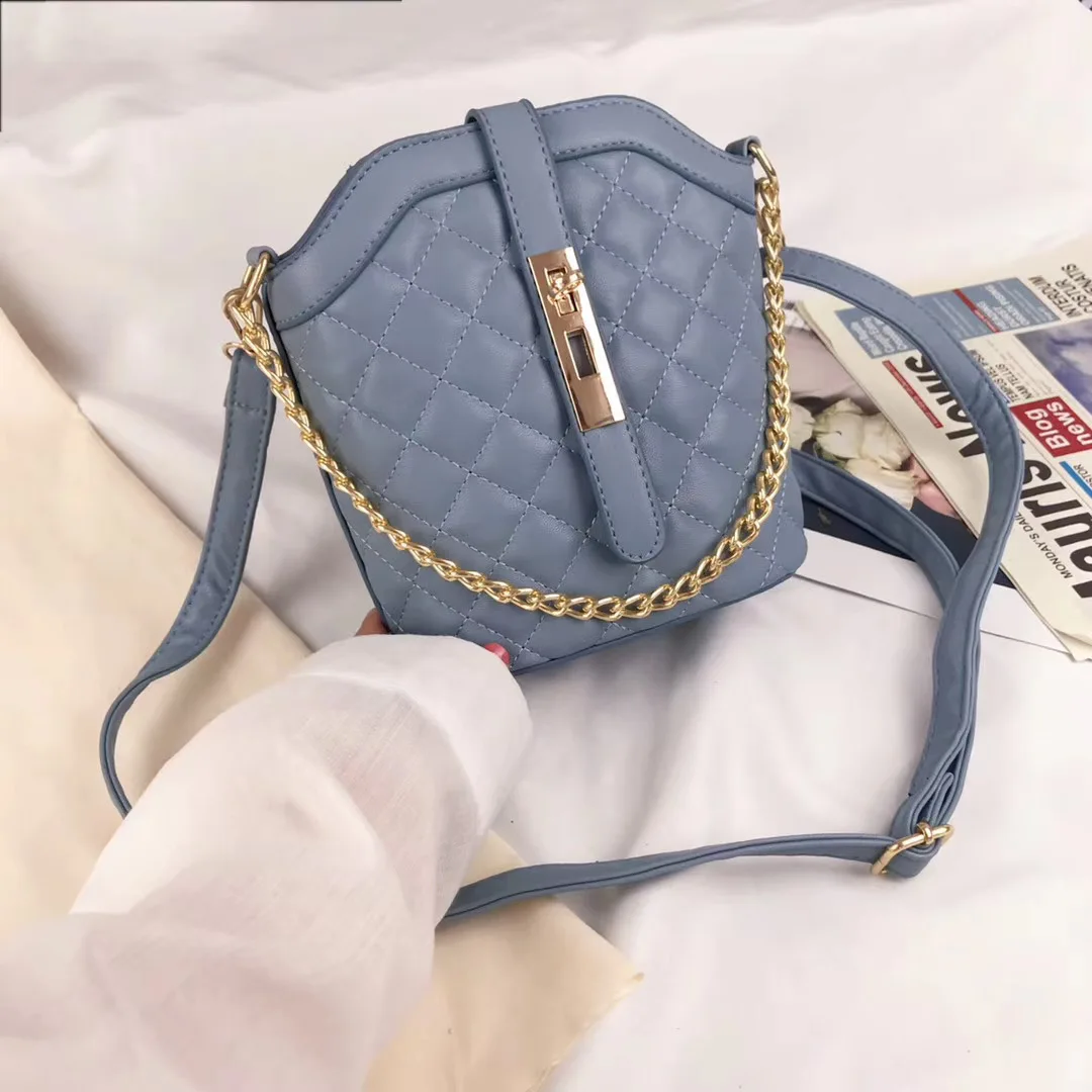 

Fashion Diamond Lattice PU Leather Shoulder Messenger Bag for Women Ladies