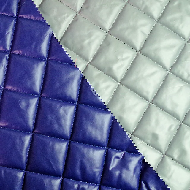 
Polyester Padded Quilted fabric /Jacket Fabric/winter textile down jacket fabric 