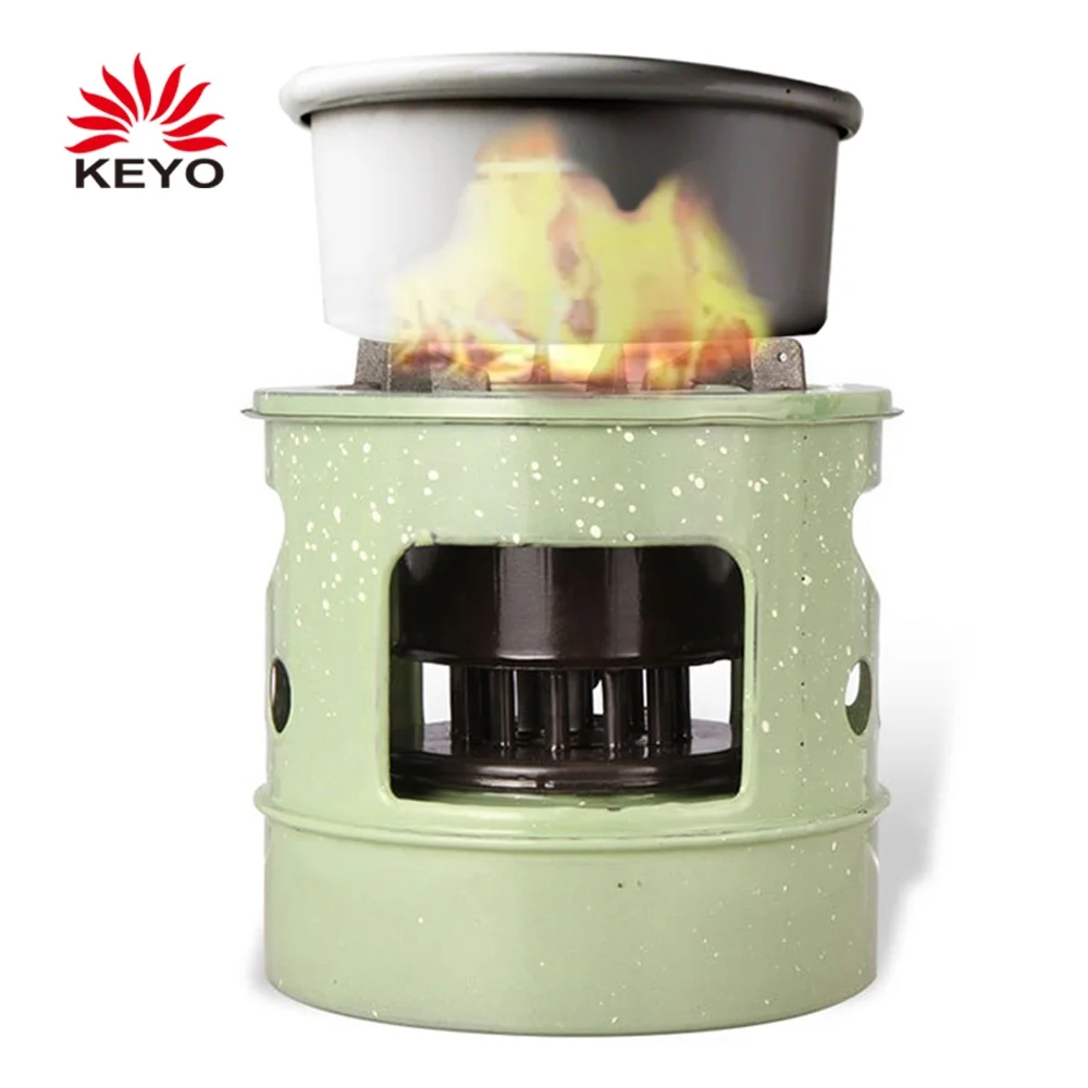 

Metal Fireplace Stove Windproof Kerosene Furnace for Outdoor Camping, Green