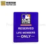 Flexible metal plate door number plates wholesale custom embossed vintage metal tin sign