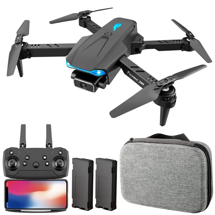 

2022 Best Selling S89 Drone 4k HD Camera 1080P WiFi Fpv Visual Positioning Dron Height Preservation, Black/grey