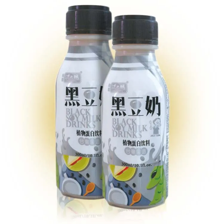 
Taiwan 300ml natural soft drink plastic bottle black soy milk 
