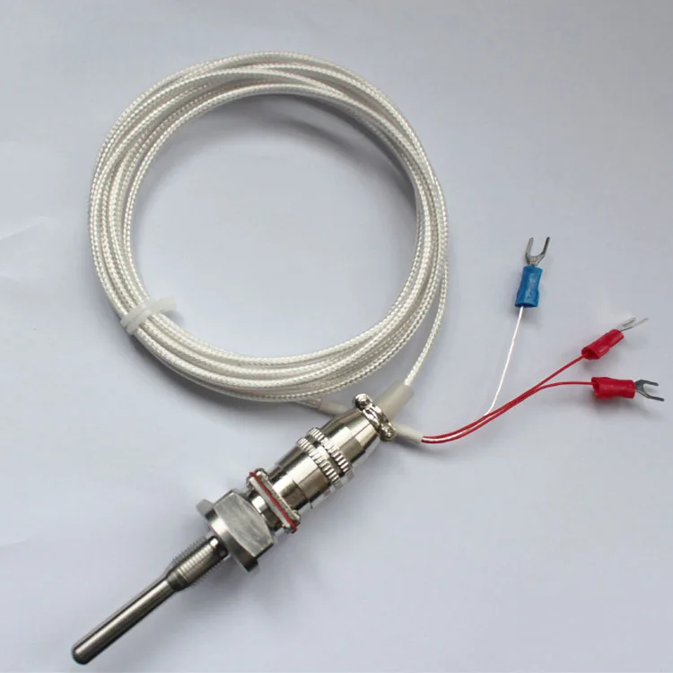 -50-450C temperature range RTD PT100 probe WZP-270 2.5m cable with aviation plug