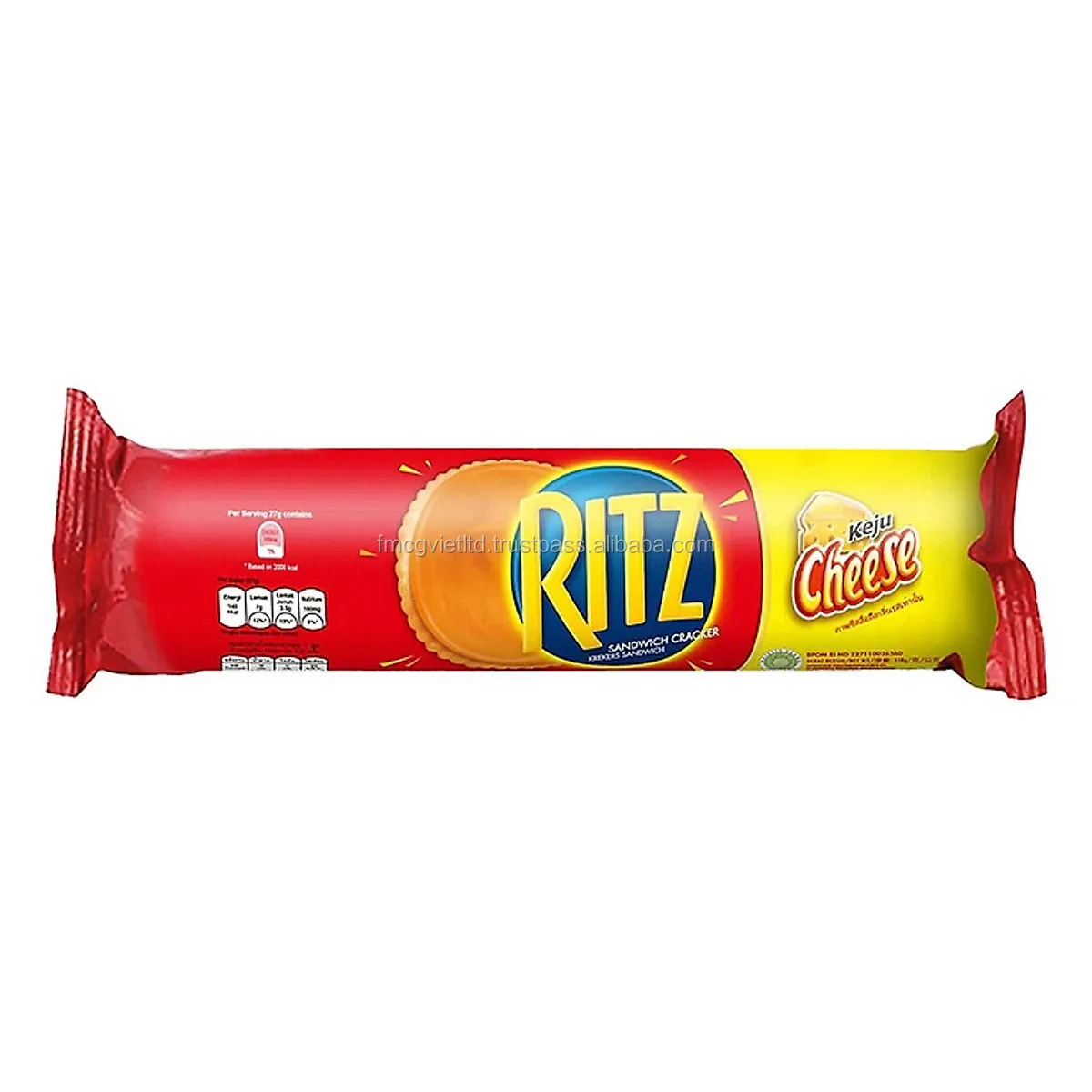 ritz sandwich cracker with cheese flavor 118g - wholesaler viet