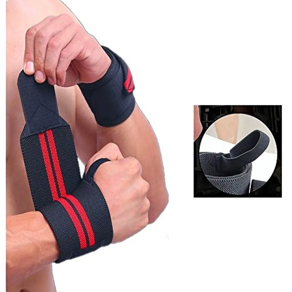 Heavy Duty Weight Lifting Wrist Wraps Cotton Sublimation Weight Lifting ...