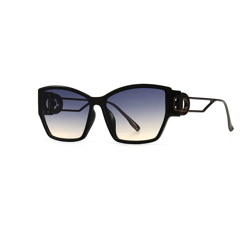 

2022 Anti-UV Fashion trendy sunglasses Drop Shipping Cat Eye Large Frame Women Vogue Sunglasses, Customized color