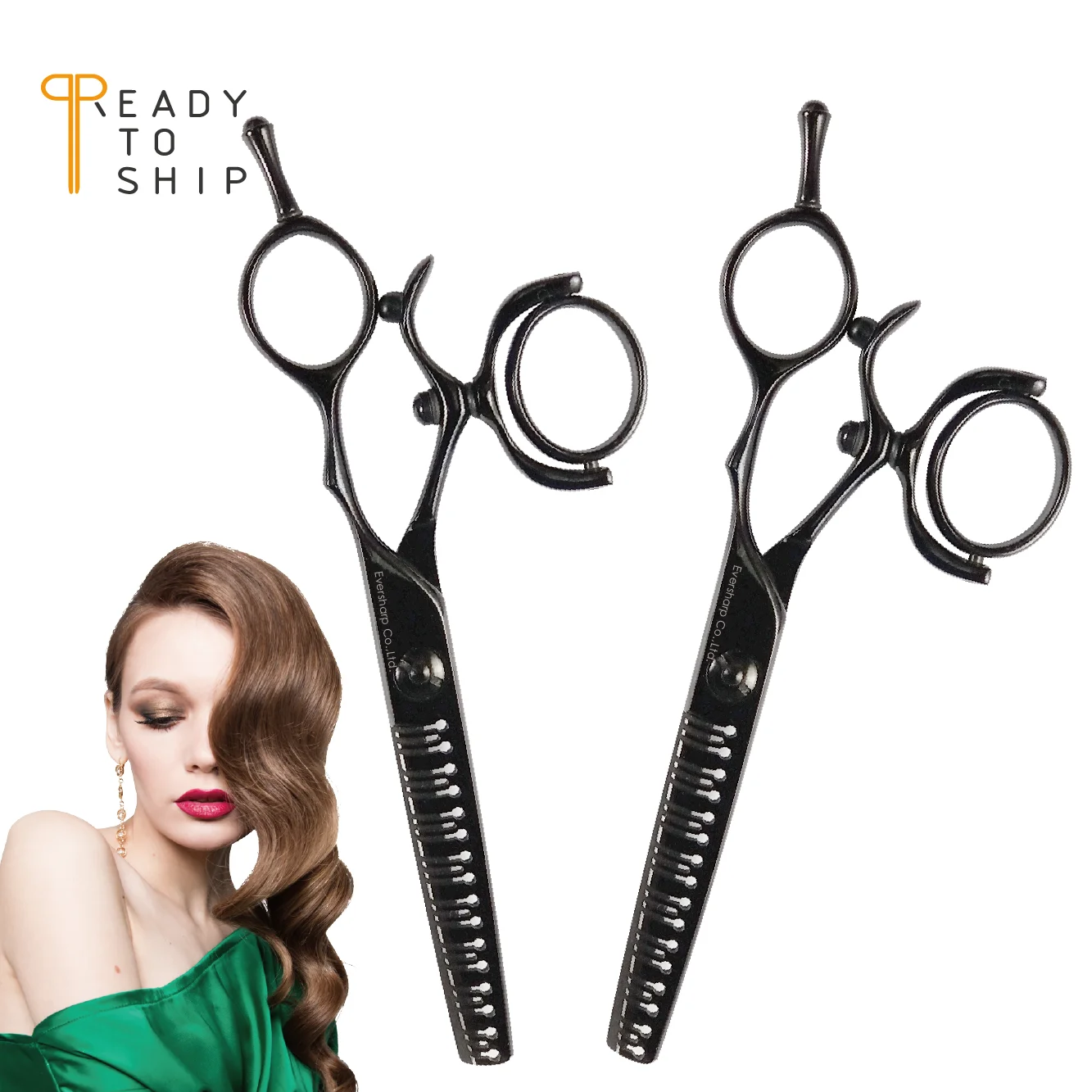 

Wholesale 440C Japanese Stainless Steel 5.5" Swivel Hair Scissors Thinning