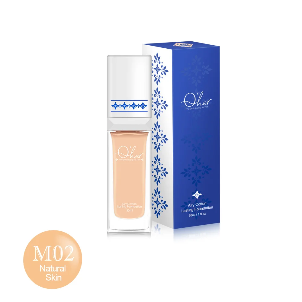 

Hot selling cosmetics organic foundation base long lasting matte finish makeup foundation