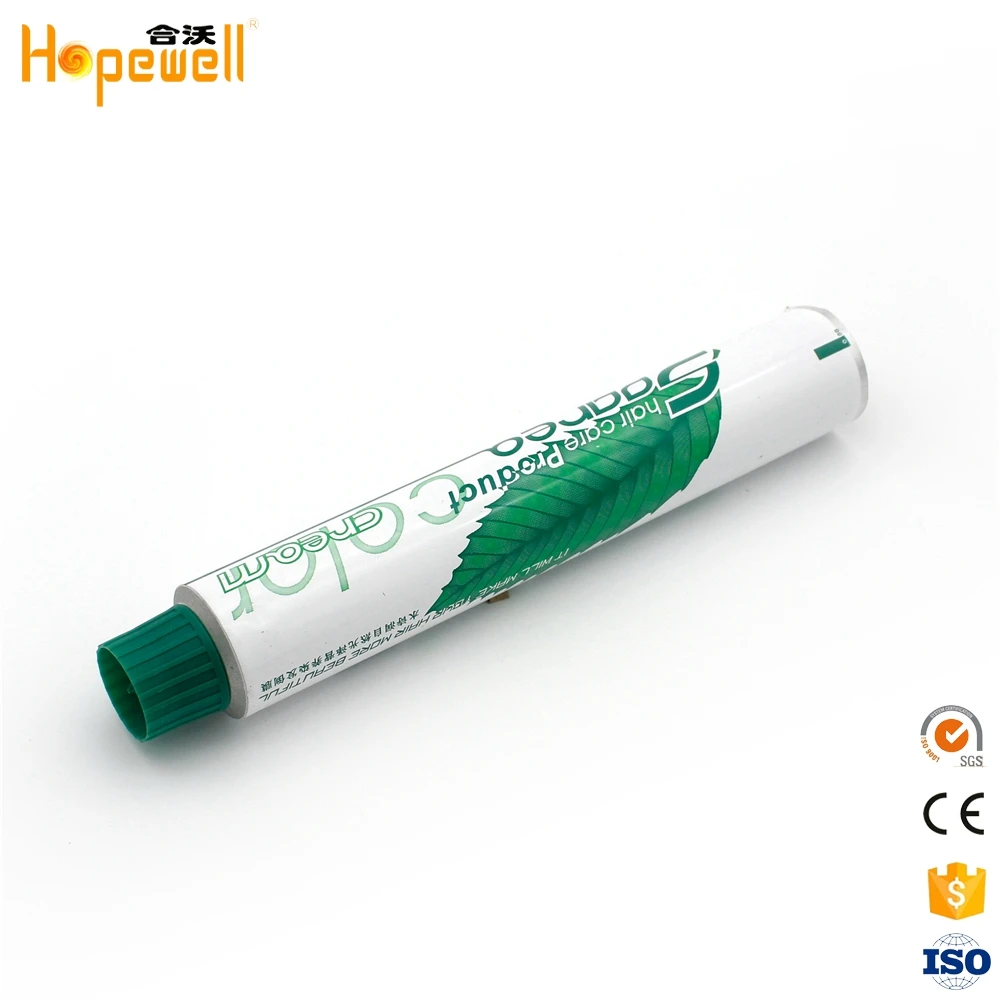 
Hot sale empty hand lotion cream shower gel cosmetic aluminium collapsible packaging paint tube 