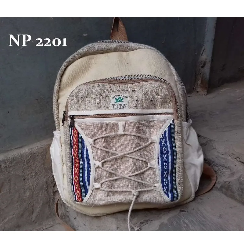 hemp cotton backpack