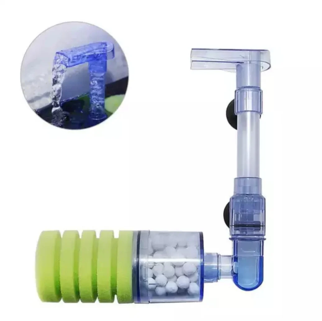 

Aquarium Biochemical Sponge Filter, Ultra Quite Aquarium Air Pump Single Head Bio Sponge Fish Tank Foam Filter