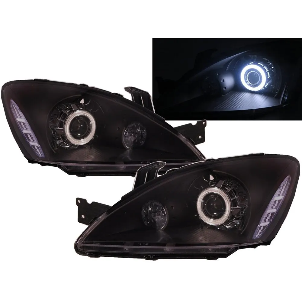 

LANCER 2003-2007 4D/5D CCFL Projector Headlight Black US V1 for Mitsubishi LHD