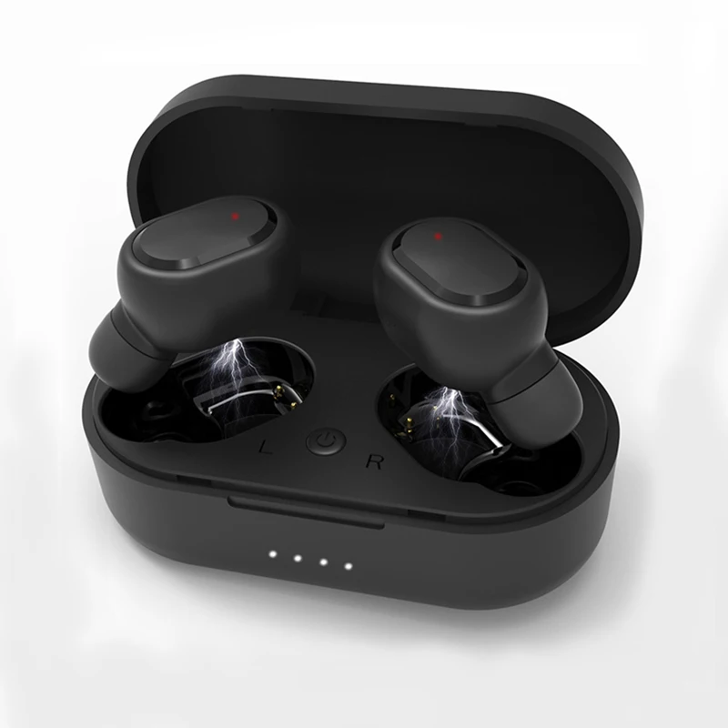 Bluetooth 5.0 TWS Wireless Earbuds with Wireless Charging Case Waterproof Headphones