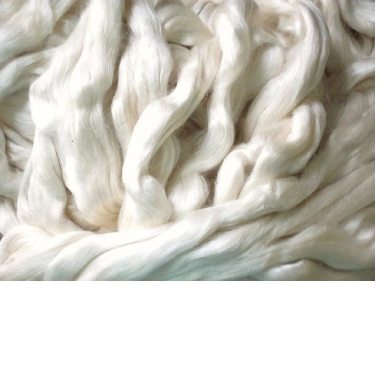 
eri silk degummed fibers for silk yarn and fiber stores 
