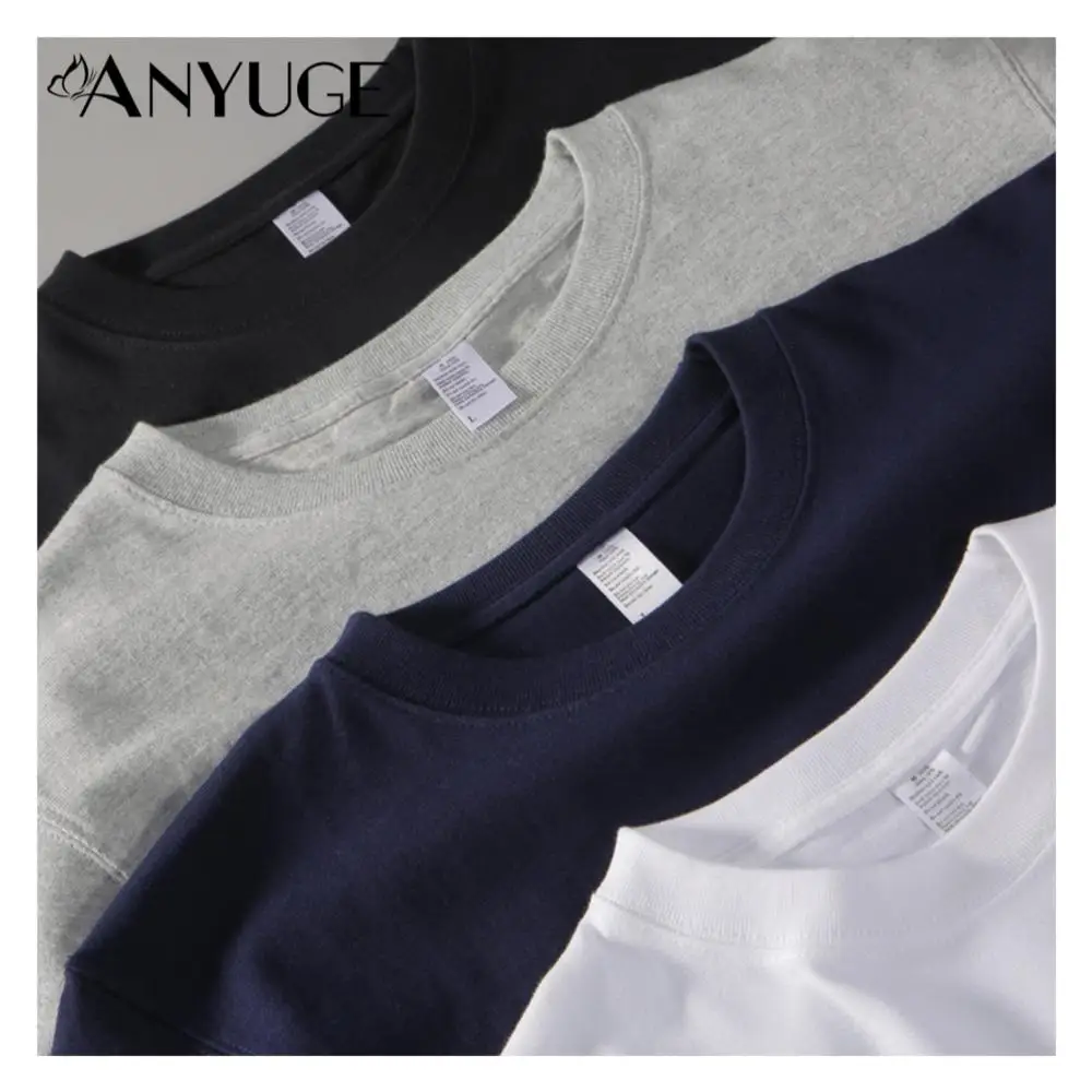 

Wholesale 280g 100% cotton man custom blank plain casual high quality t-shirt t shirt