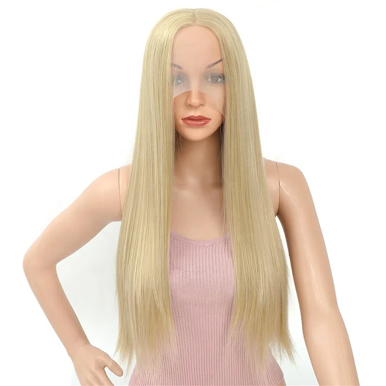 

Long Straight Front Lace Wig High Temperature Silk Chemical Fiber Wig, Picture